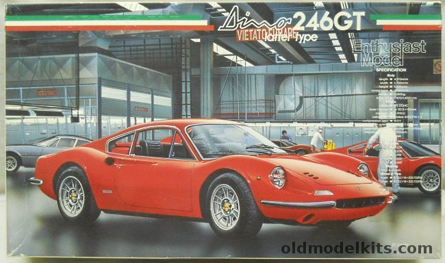 Fujimi 1/24 Ferrari Dino 246GT Late Type Enthusiast Issue, 16 plastic model kit